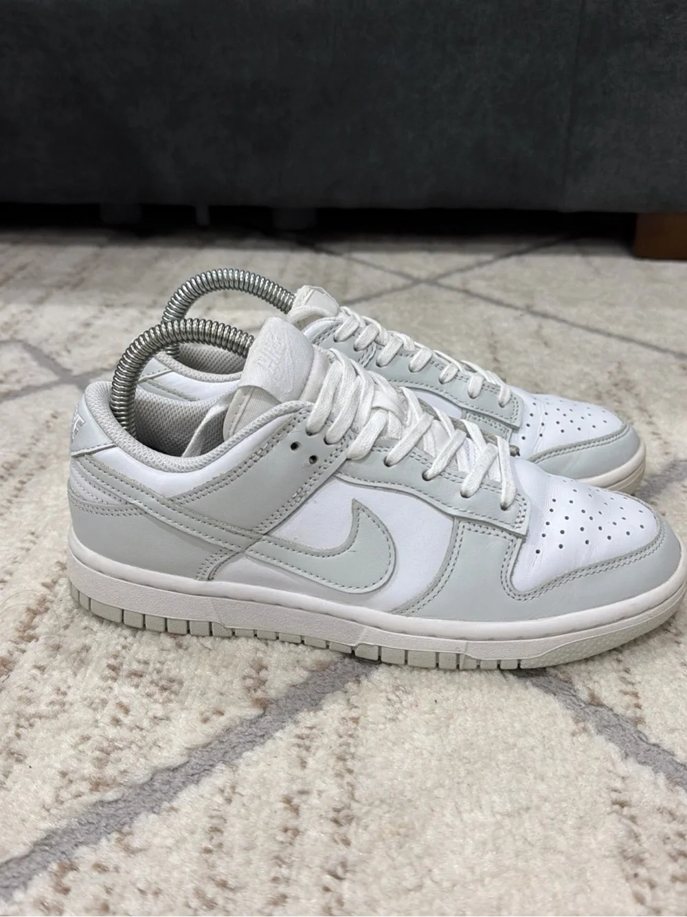 Nike Dunk Low Shoes Women’s Size 7 Photon Dust White Sneakers DD1503-103